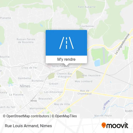 Rue Louis Armand plan