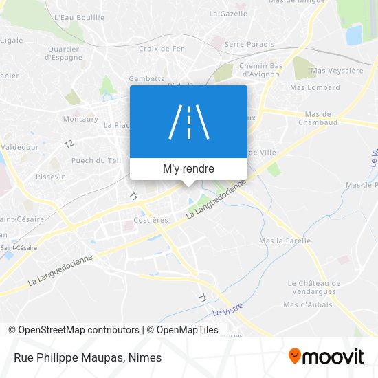 Rue Philippe Maupas plan