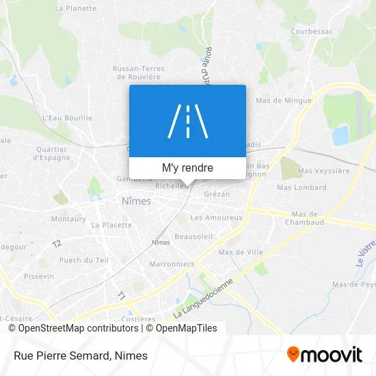 Rue Pierre Semard plan