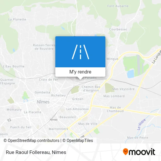 Rue Raoul Follereau plan