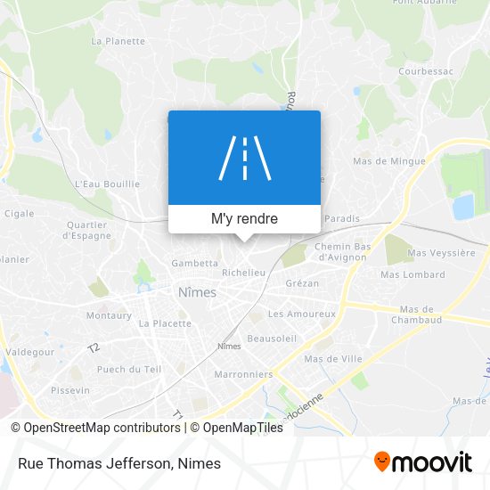 Rue Thomas Jefferson plan