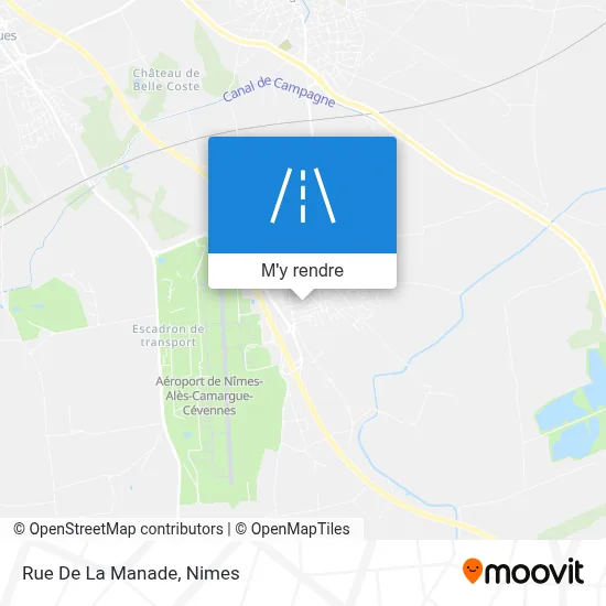 Rue De La Manade plan