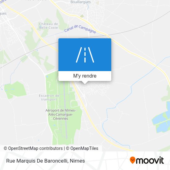 Rue Marquis De Baroncelli plan