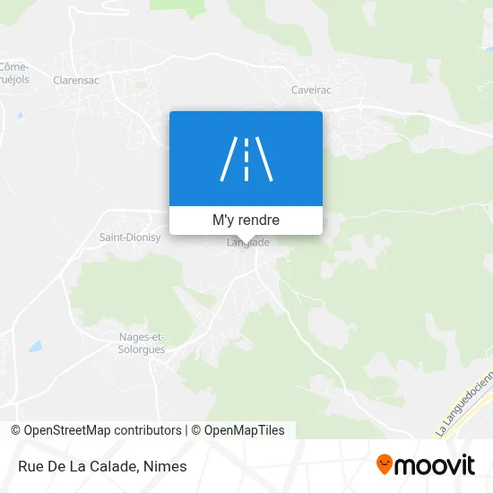 Rue De La Calade plan