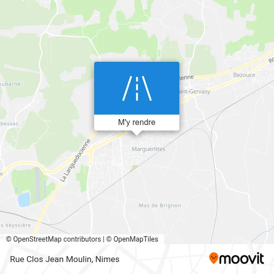 Rue Clos Jean Moulin plan