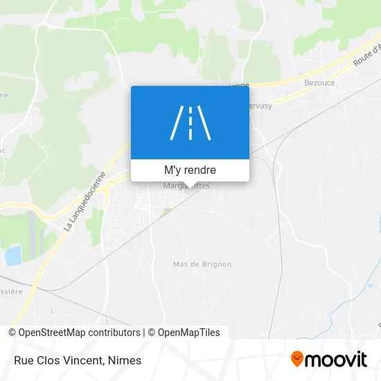 Rue Clos Vincent plan