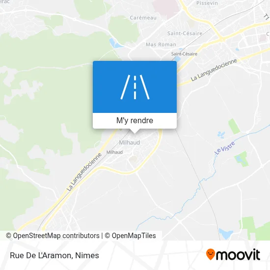 Rue De L'Aramon plan