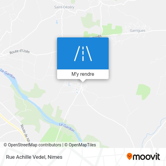 Rue Achille Vedel plan