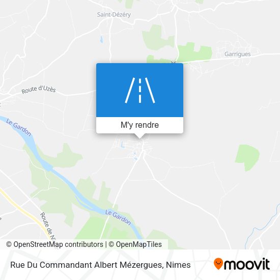 Rue Du Commandant Albert Mézergues plan