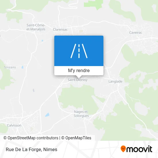 Rue De La Forge plan