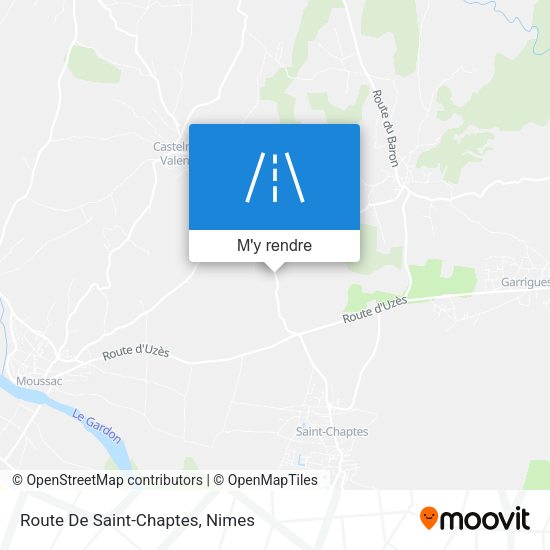 Route De Saint-Chaptes plan