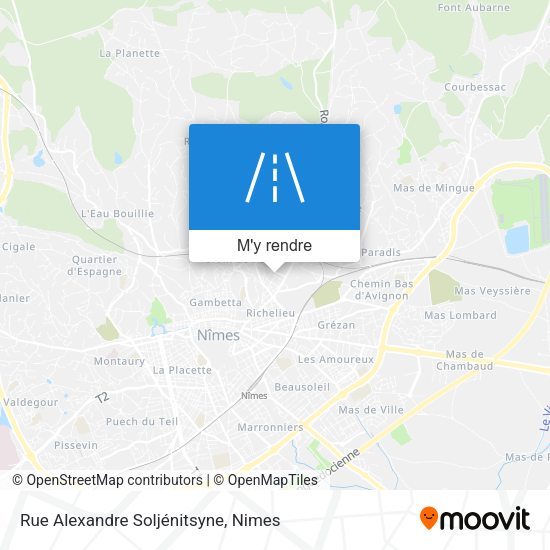 Rue Alexandre Soljénitsyne plan