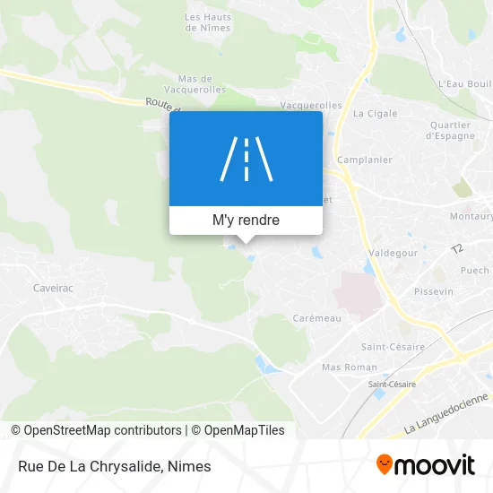 Rue De La Chrysalide plan