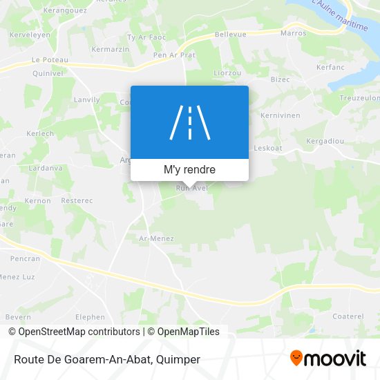 Route De Goarem-An-Abat plan