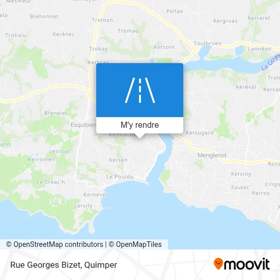 Rue Georges Bizet plan