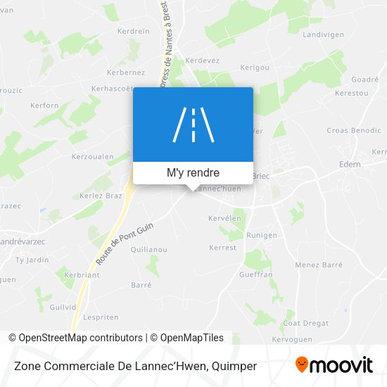 Zone Commerciale De Lannec’Hwen plan