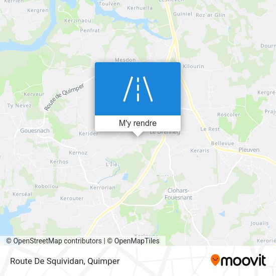 Route De Squividan plan