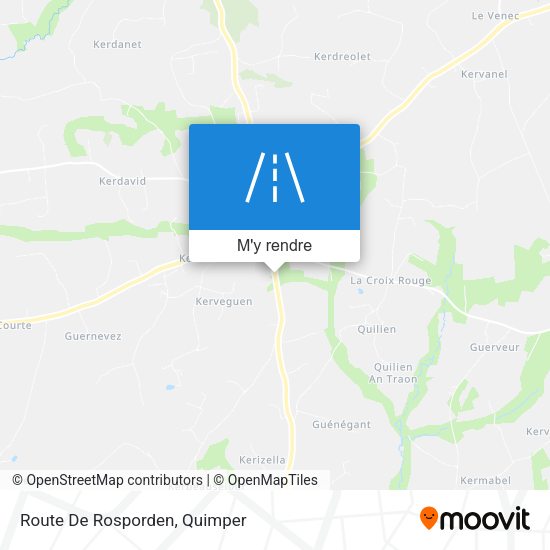 Route De Rosporden plan