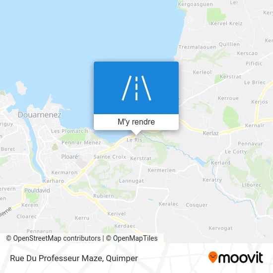 Rue Du Professeur Maze plan