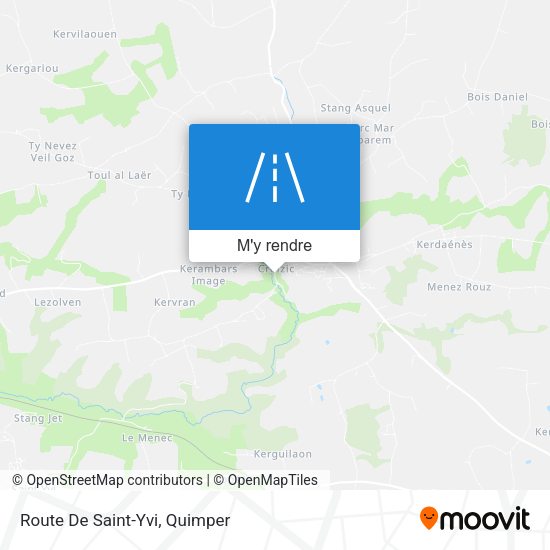 Route De Saint-Yvi plan