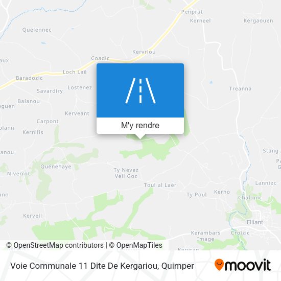 Voie Communale 11 Dite De Kergariou plan