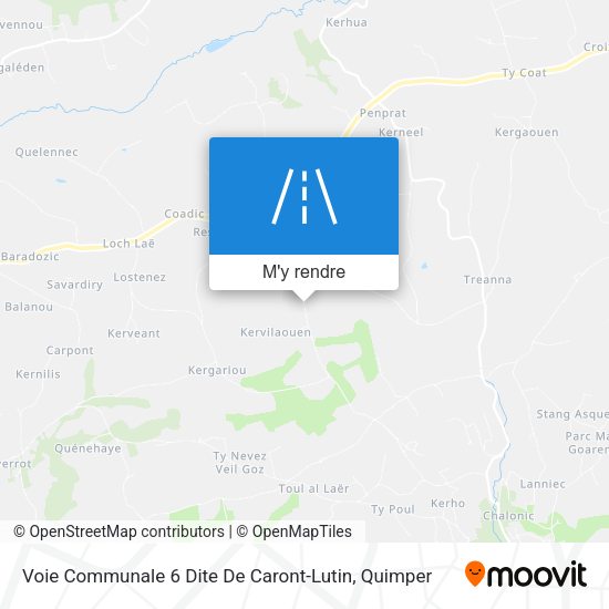 Voie Communale 6 Dite De Caront-Lutin plan