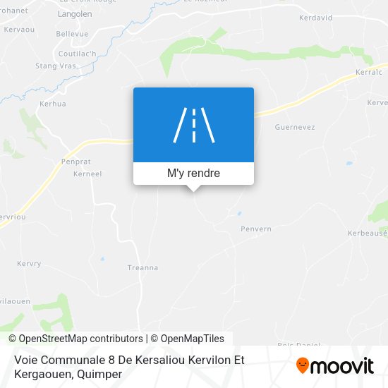 Voie Communale 8 De Kersaliou Kervilon Et Kergaouen plan