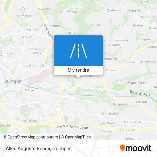 Allée Auguste Renoir plan