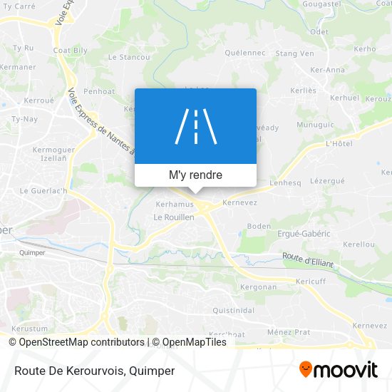 Route De Kerourvois plan