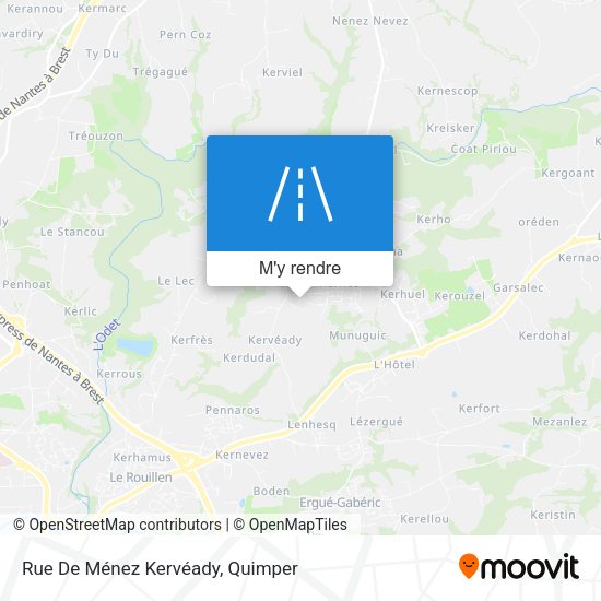 Rue De Ménez Kervéady plan