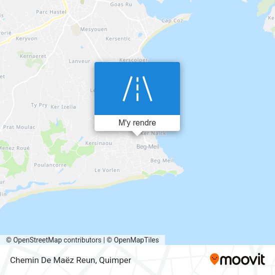 Chemin De Maëz Reun plan
