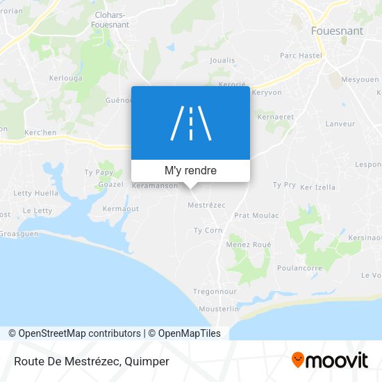 Route De Mestrézec plan