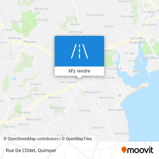 Rue De L'Odet plan