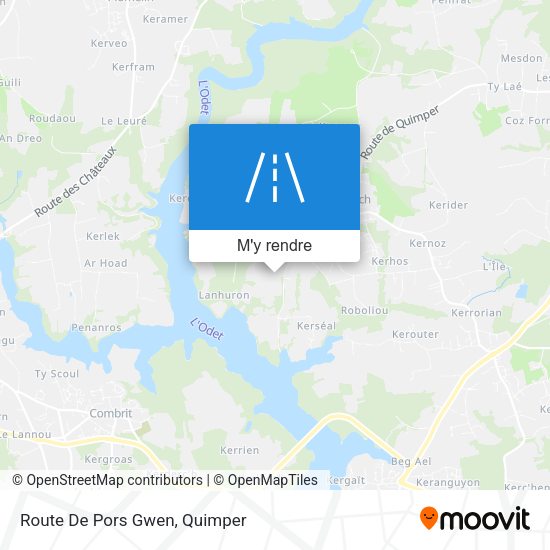 Route De Pors Gwen plan