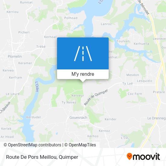 Route De Pors Meillou plan