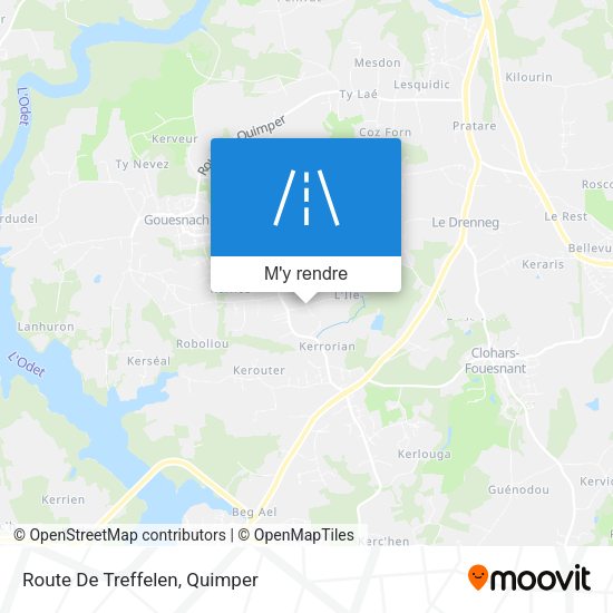 Route De Treffelen plan