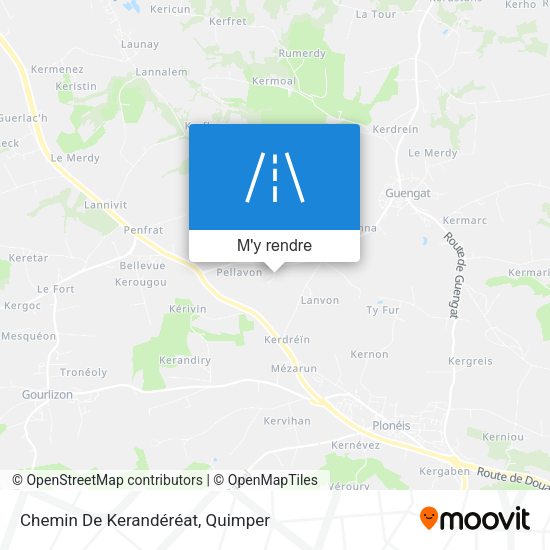 Chemin De Kerandéréat plan