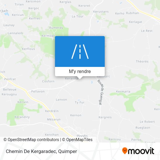 Chemin De Kergaradec plan