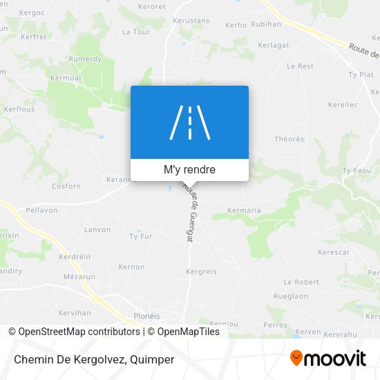 Chemin De Kergolvez plan