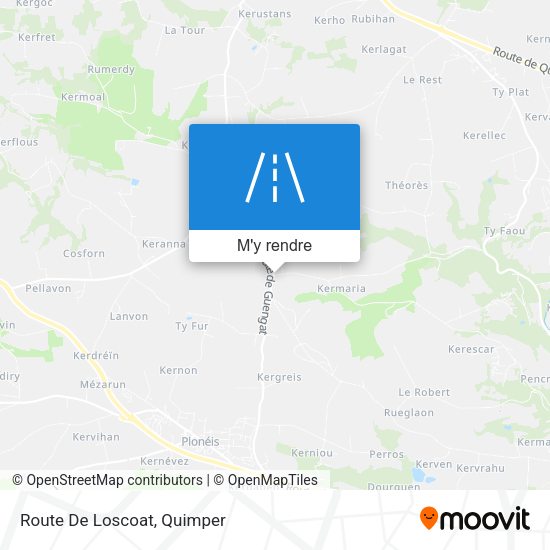 Route De Loscoat plan