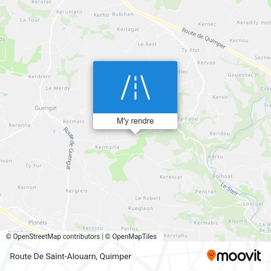 Route De Saint-Alouarn plan