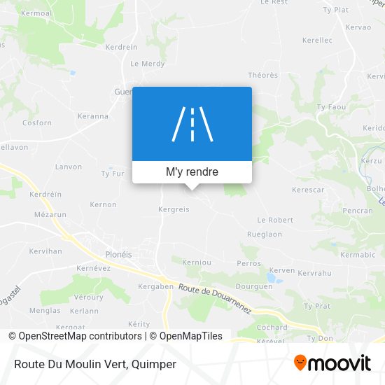 Route Du Moulin Vert plan