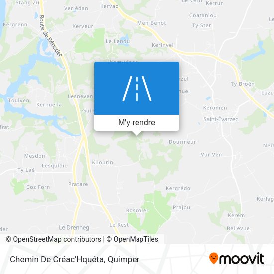 Chemin De Créac'Hquéta plan