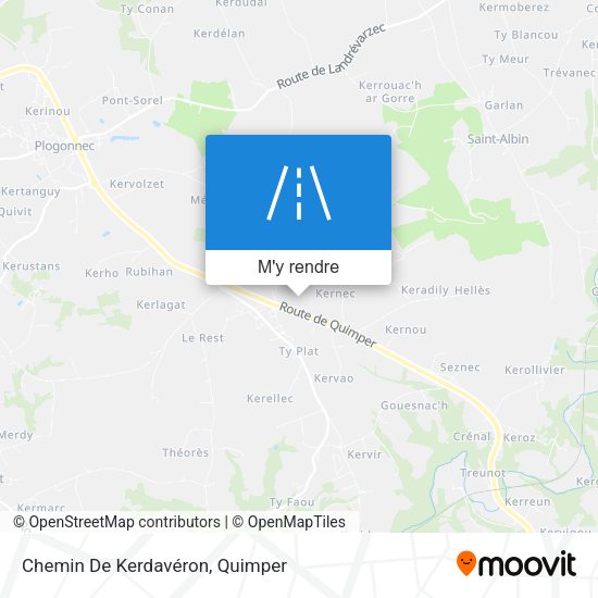 Chemin De Kerdavéron plan