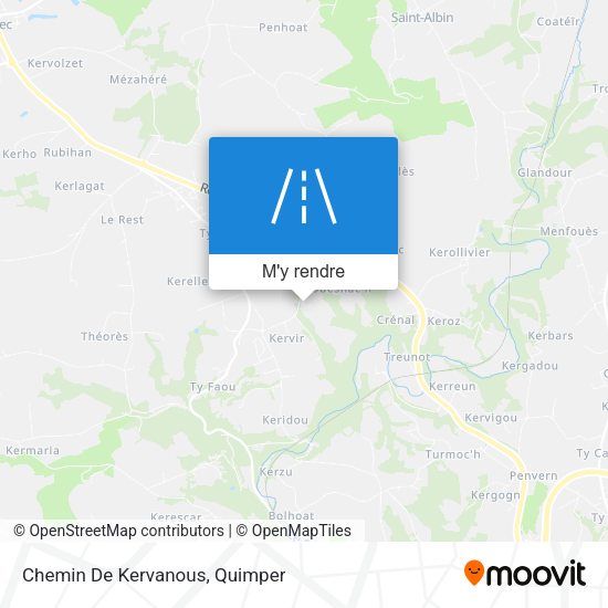 Chemin De Kervanous plan