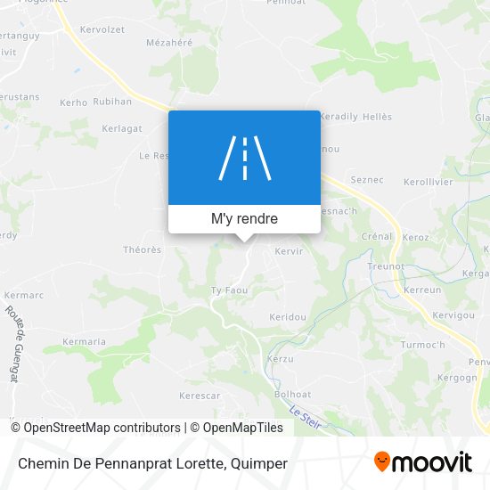 Chemin De Pennanprat Lorette plan