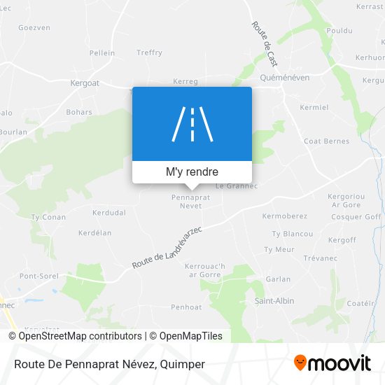 Route De Pennaprat Névez plan