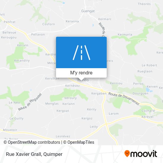 Rue Xavier Grall plan