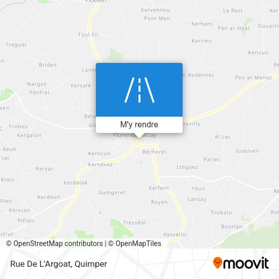 Rue De L'Argoat plan