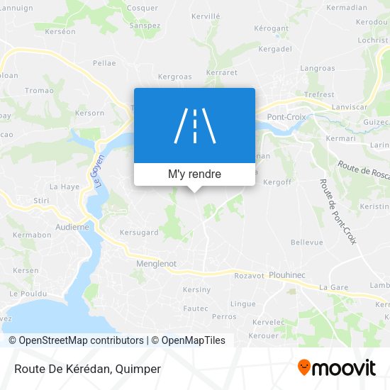 Route De Kérédan plan